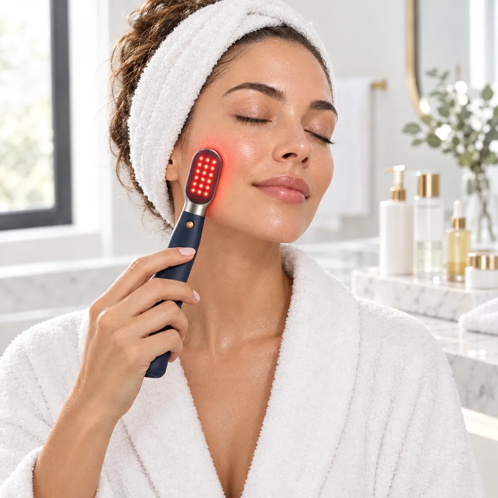 Face Wand in use at home