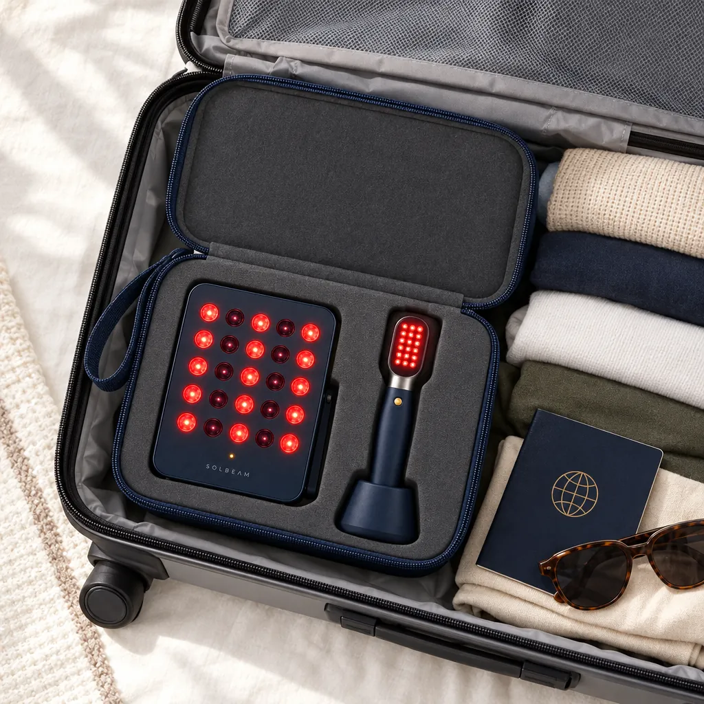 Travel Case in use at home